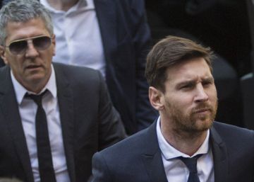 Llegada de Lionel Messi a los juzgados de Barcelona.