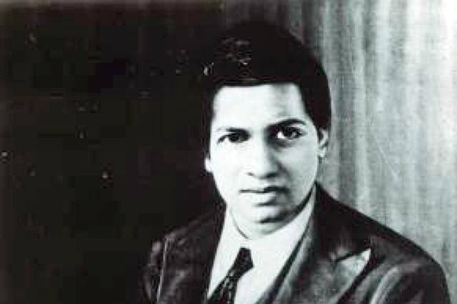El matem&aacute;tico indio Srinivasa Ramanujan.
