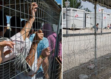 Antes y después del campo de refugiados de Idomeni