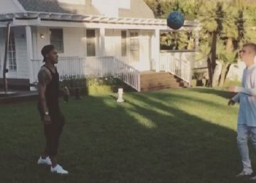 Neymar y Justin Bieber.