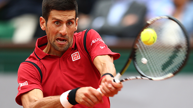 Djokovic, en la final de Roland Garros.