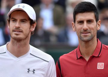 Murray y Djokovic en la final de Roland Garros.