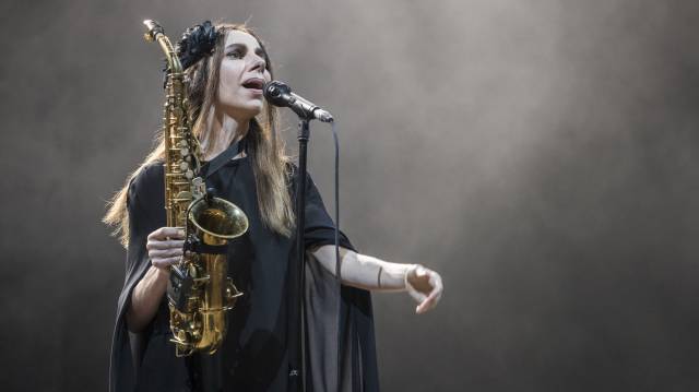 PJ Harvey, en su concierto en el Primavera Sound.