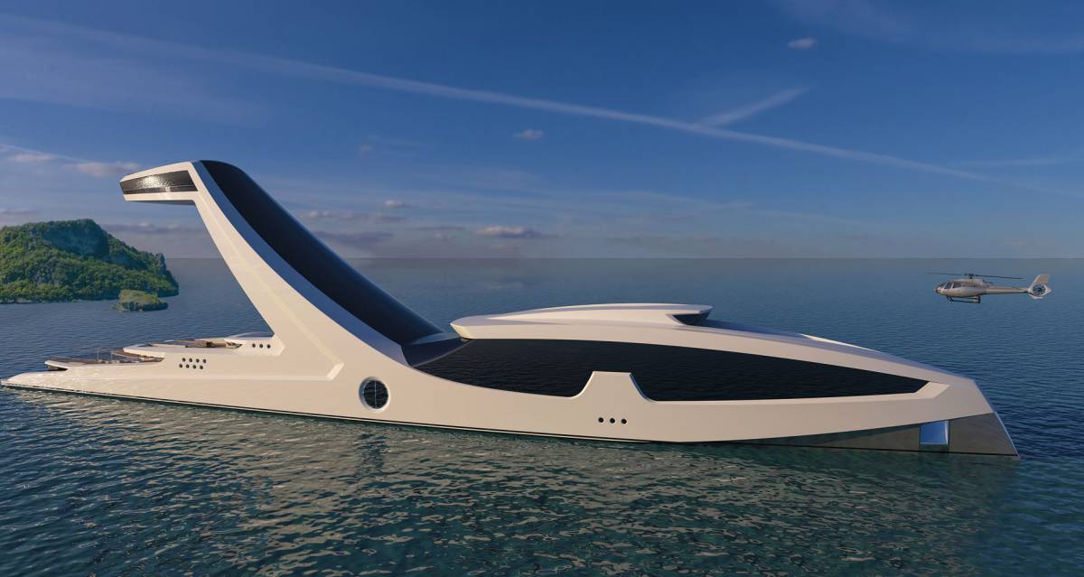 El barco dise&ntilde;ado por Gabriele Teruzzi.