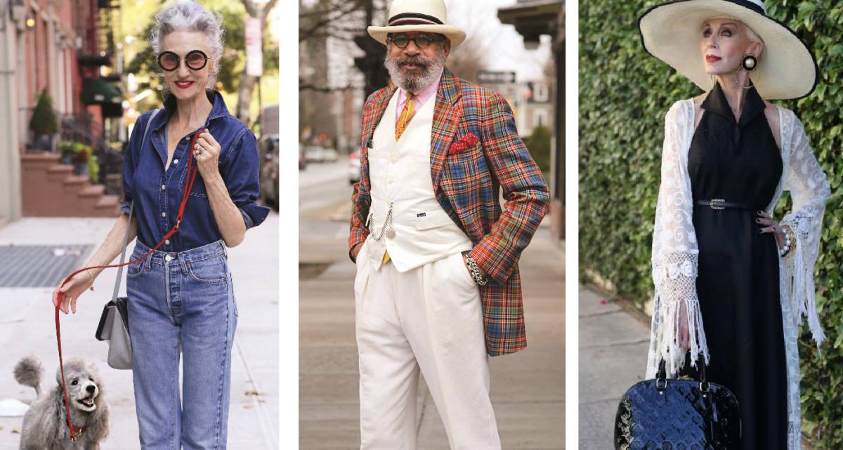 Tres de los 'outfits' capturados por la c&aacute;mara de  Ari Seth Cohen