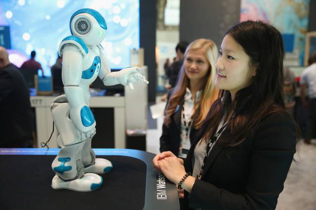 El robot Watson, desarrollado por la empresa IBM.