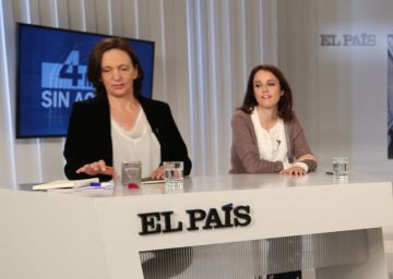 Carolina Bescansa, Andrea Levy, Meritxell Batet y Fernando de P&aacute;ramo en un debate en EL PA&Iacute;S.