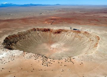 Imagen del cr&aacute;ter de Chicxulub, provocado por el meteorito al que se responsabiliz&oacute; de la extinci&oacute;n de los dinosaurios.