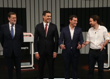 El debate a 4, en imágenes