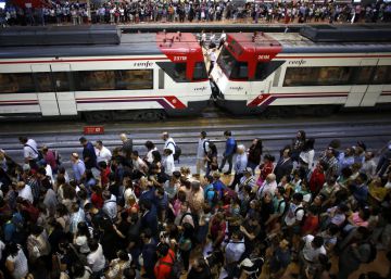 Estaci&oacute;n de Atocha durante la jornada de huelga.