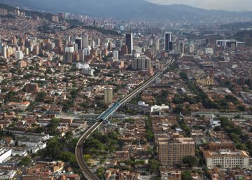 Vista de la ciudad de Medellín, recientemente galardonada con el Lee Kuan Yew World City Prize 2016.