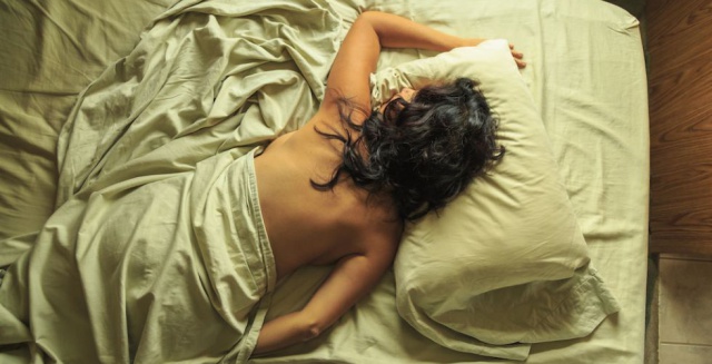 Sleeping alone is one way of staying cool on stifling summer nights.