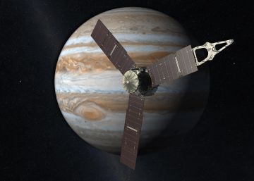 Representación de la nace 'Juno' en su camino hacia Júpiter