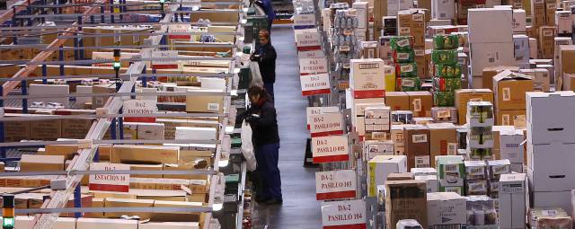 Centro logístico de El Corte Inglés.