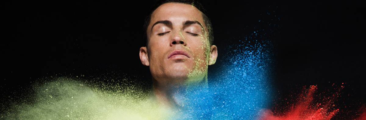 Cristiano Ronaldo durante la presentación de su línea de ropa interior.