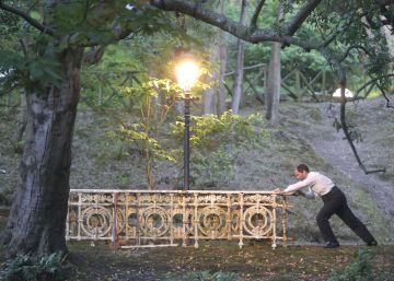 Ensayo general de 'Sueño de una noche de verano', en el parque Cristina Enea de San Sebastián