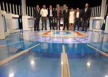 Imagen del debate a 7 celebrado el lunes en RTVE.