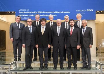Los galardonados en la VIII edici&oacute;n de los premios Fronteras del Conocimiento.