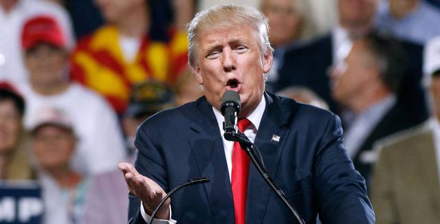 Donald Trump in Phoenix, Arizona.