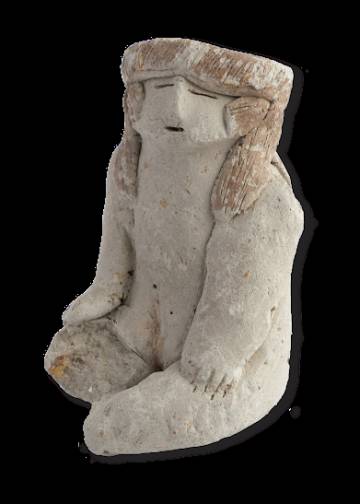 Estatuilla encontrada entre las ruinas de Caral.