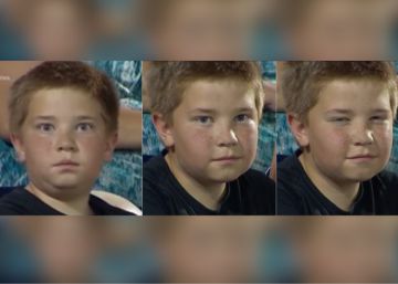 El duelo de miradas entre este niño y la cámara en un partido tiene un claro vencedor