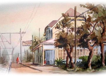 Ilustraci&oacute;n del origen de la comuna Lo Espejo (Santiago de Chile) extra&iacute;da del sitio de la municipalidad. 