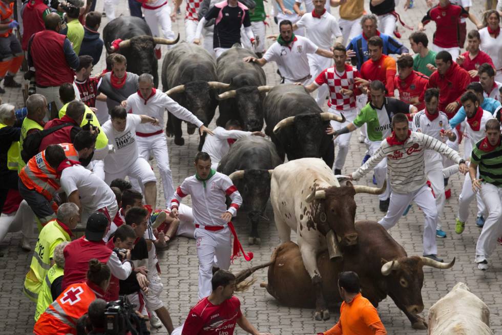 Último encierro de San Fermín 2016. Último encierro de San Fermín 2016.