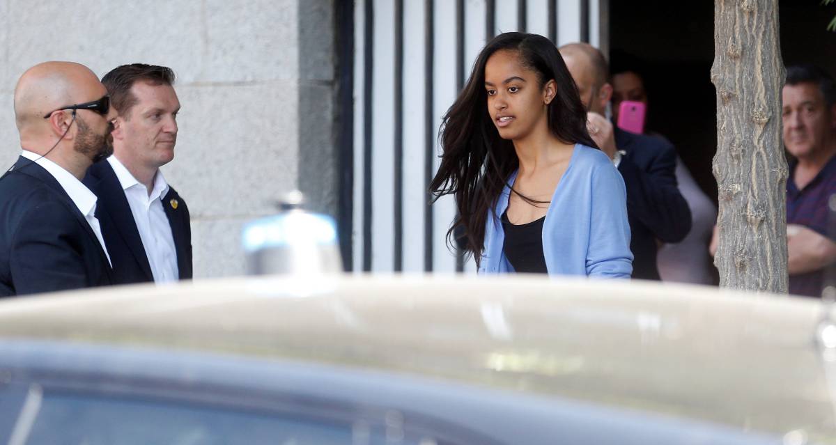 Malia, durante su viaje a Madrid, a principios de mes.