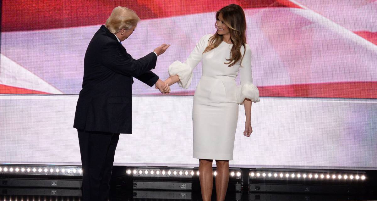 Donald Trump y su esposa Melania.