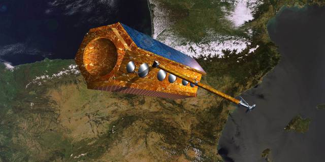 Artist's impression of Spain's PAZ satellite.