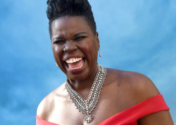 La actriz Leslie Jones en el estreno de 'Cazafantasmas'.