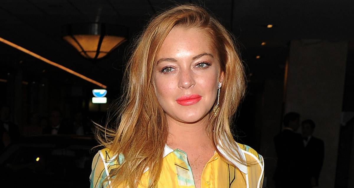 La actriz Lindsay Lohan.