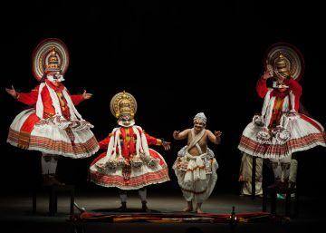 Un momento del espect&aacute;culo 'Kijote Kathakali', en su estreno en Almagro.