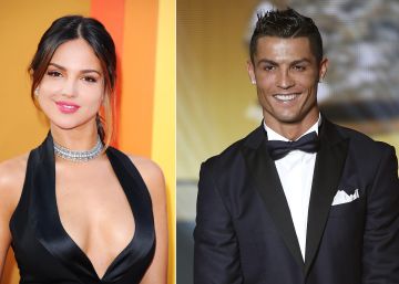 La actriz Eiza Gonz&aacute;lez y Cristiano Ronaldo.