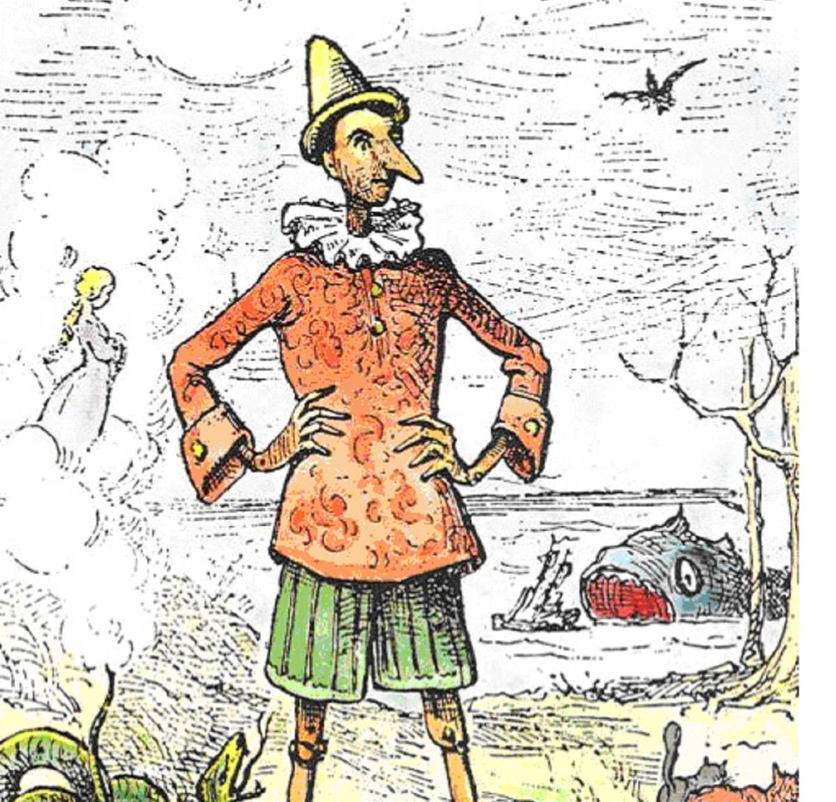 Ilustraci&oacute;n de Pinocho.