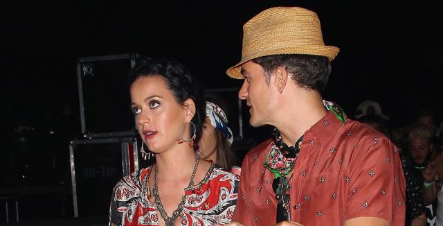 Katy Perry y Orlando Bloom, en un festival en California el pasado mes de abril.