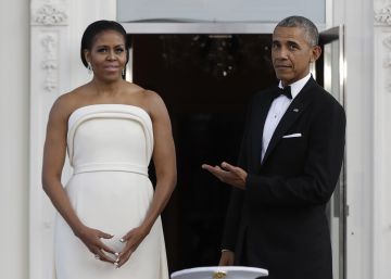 Michelle y Barack Obama, en la cena de Estado del pasado martes.