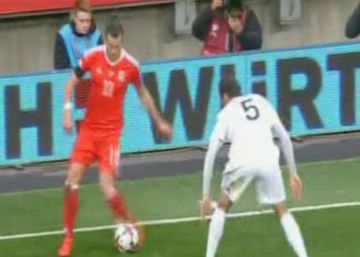 Bale quiso registrar el regate del siglo: elástica con sombrero