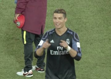 Cristiano bromeó sobre el VAR: "La televisión no funciona, ¿eh?"