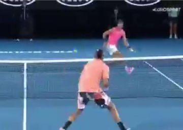 Kyrgios intentó vacilar a Nadal y recibió su propia medicina pero de modo mucho más elegante