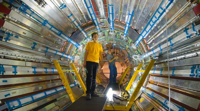 Interior del detector ATLAS