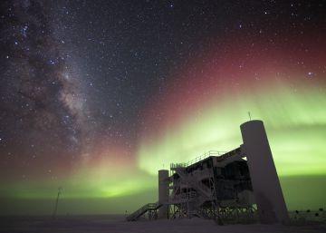 Imagen del laboratorio de detecci&oacute;n de neutrinos IceCube, en la Ant&aacute;rtida. 