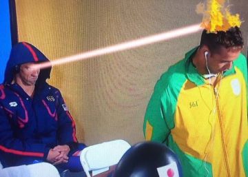 La cara de enfado de Michael Phelps se convierte en el primer gran meme de los Juegos