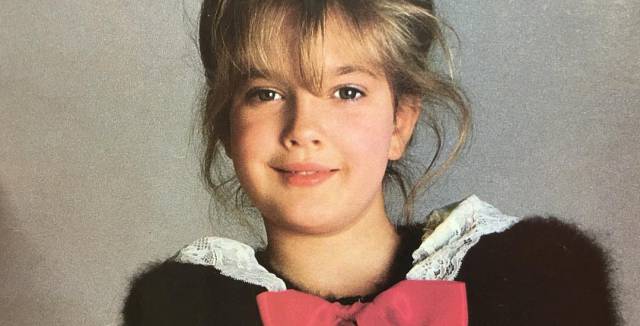 La actriz Drew Barrymore cuando era una ni&ntilde;a. 