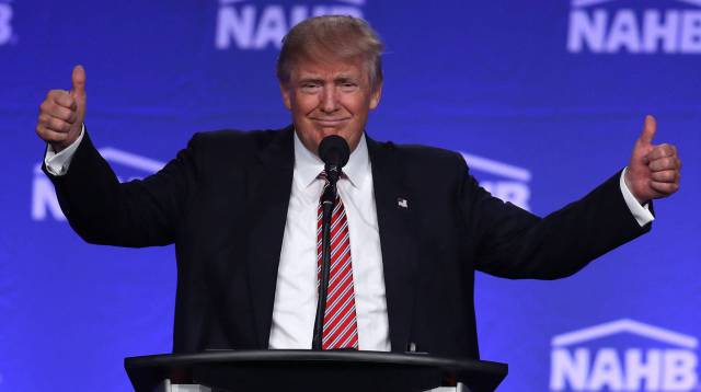 El candidato republicano Donald Trump.