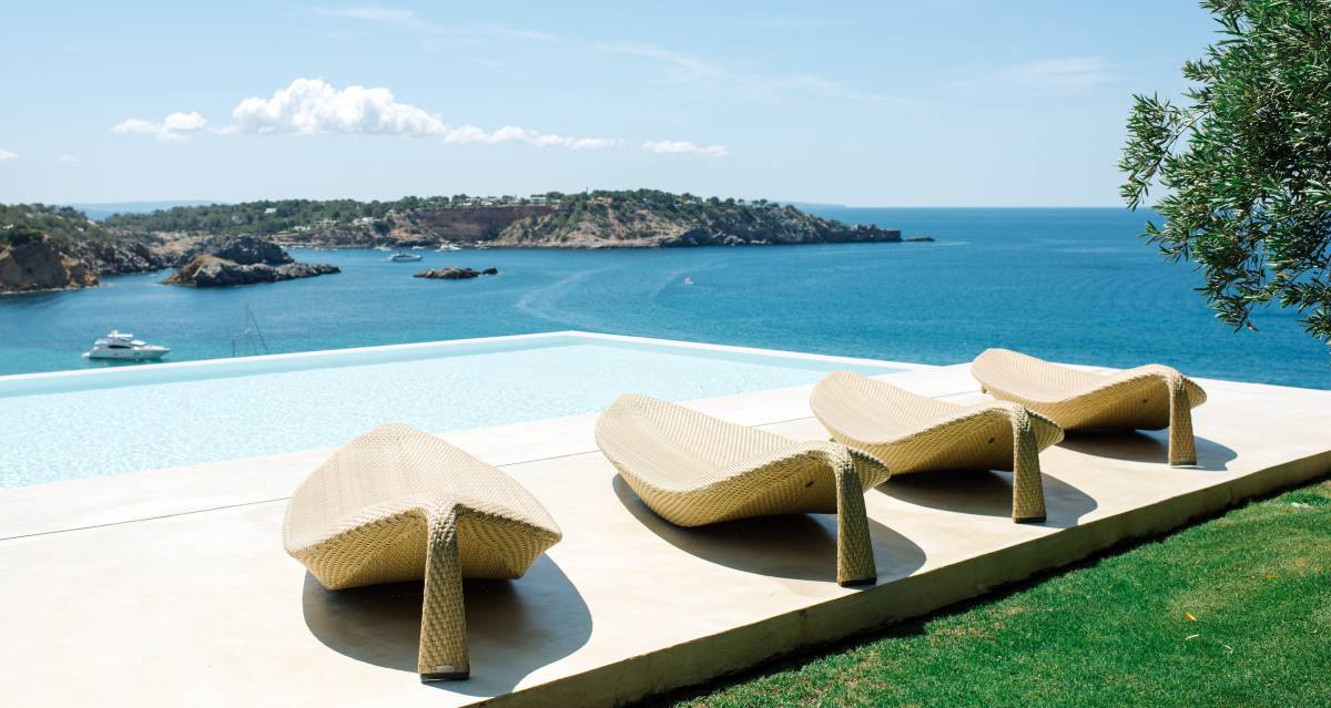 Las vistas desde la casa Sa Calma, en Es Cubells (Ibiza).