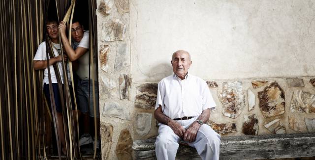 Natalio Regacho, aged 82, former mayor of Olmeda de la Cuesta.