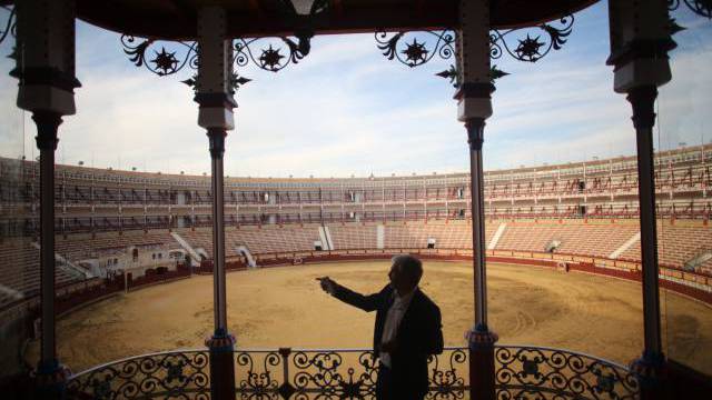 Vista de la plaza desde el palco presidencial.