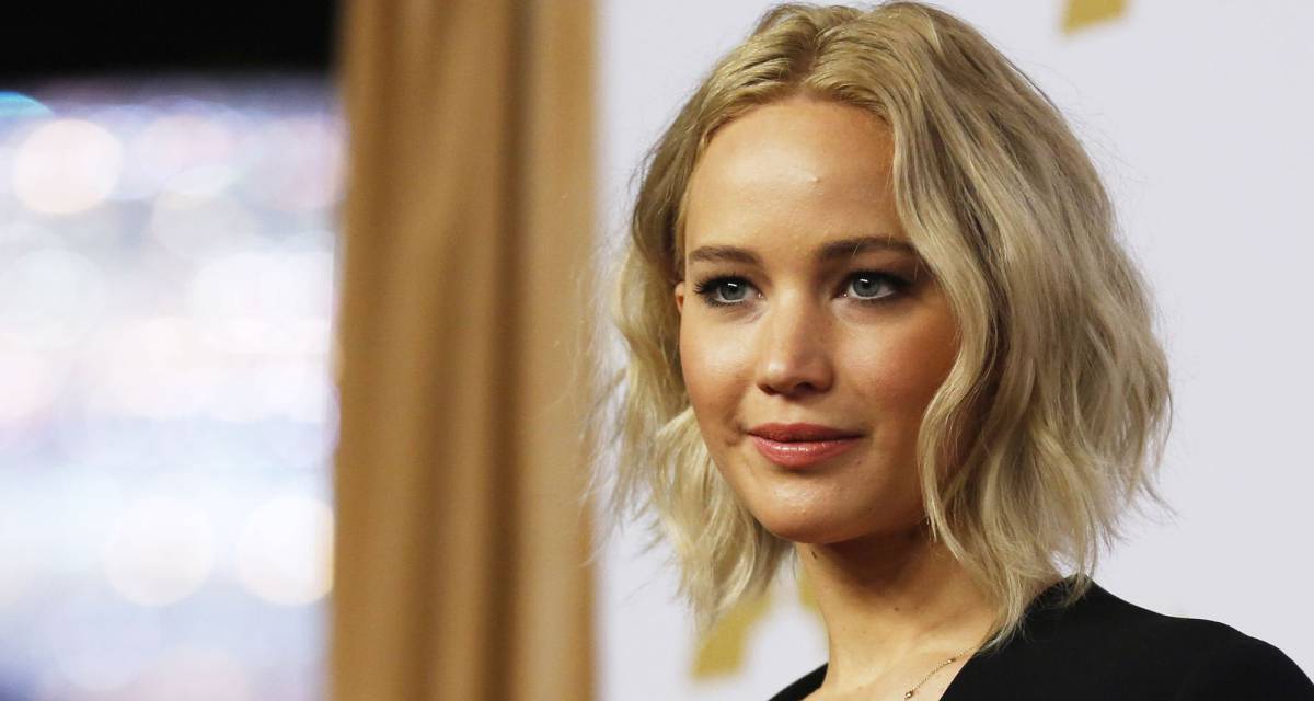 La actriz Jennifer Lawrence en la comida de los nominados a los premios de la Academia, el pasado febrero.