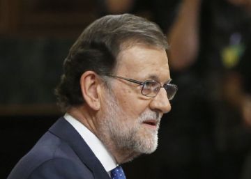 Rajoy during his speech in Congress on Tuesday. 